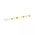 Multi-Pack Round CZ Goldtone Sunflower Nose Rings 9 Pack - 20 Gauge at Spencer's