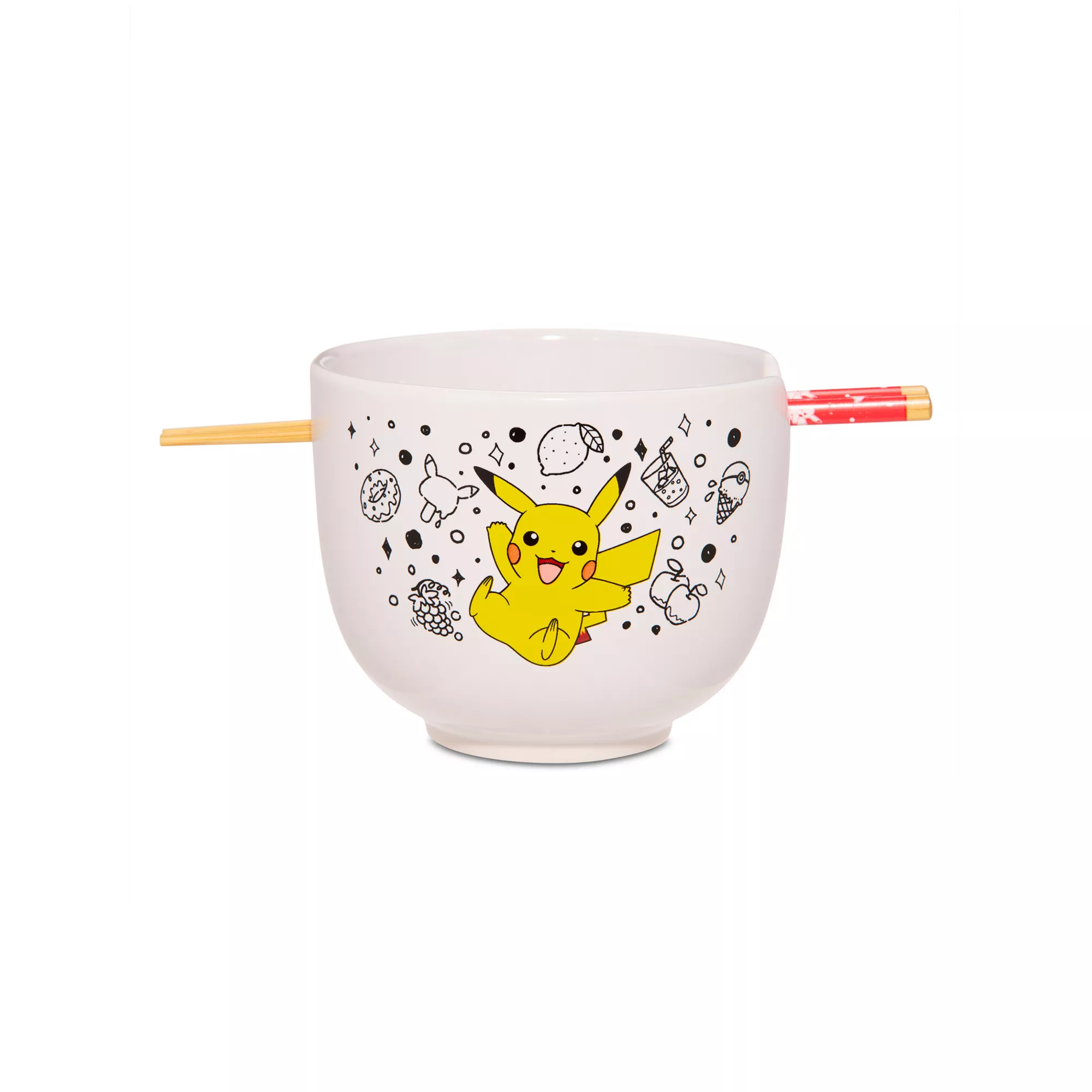 Pokémon Pikachu Bowl with Chopsticks at Spencer's