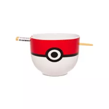 Pokémon Poké Ball Bowl with Chopsticks at Spencer's