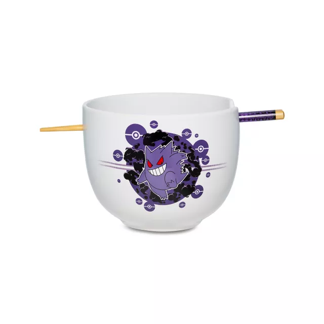 Pokémon Gengar Bowl with Chopsticks at Spencer's