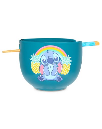 Stitch Pineapple Bowl with Chopsticks - Lilo & Stitch