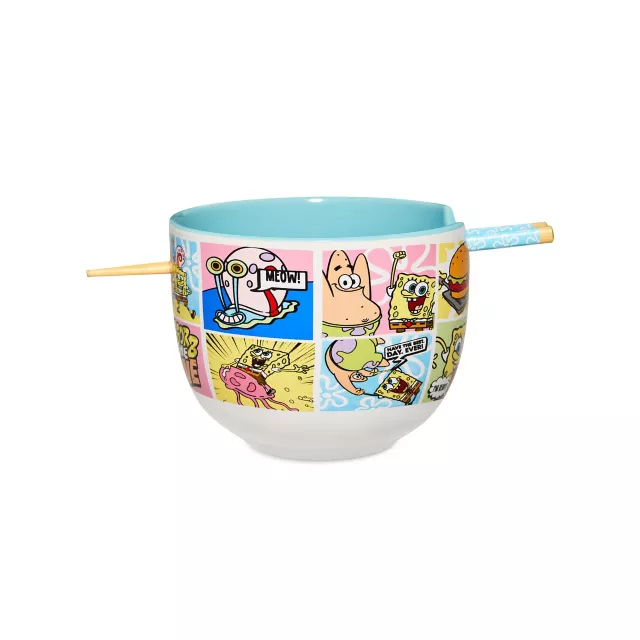 SpongeBob SquarePants Bowl with Chopsticks - 20 oz. at Spencer's