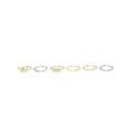 Multi-Pack Silvertone and Gold Pearl Hoop Nose Rings 6 Pack - 20 Gauge at Spencer's