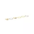 Multi-Pack Silvertone and Gold Pearl Hoop Nose Rings 6 Pack - 20 Gauge at Spencer's