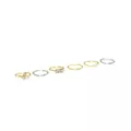 Multi-Pack Silvertone and Gold Pearl Hoop Nose Rings 6 Pack - 20 Gauge at Spencer's
