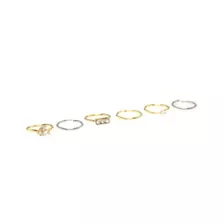 Multi-Pack Silvertone and Gold Pearl Hoop Nose Rings 6 Pack - 20 Gauge at Spencer's