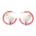 Elephant Circus Hoop Earrings at Spencer's