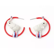 Elephant Circus Hoop Earrings at Spencer's
