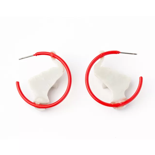Elephant Circus Hoop Earrings at Spencer's