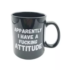 Apparently I Have a Fucking Attitude Coffee Mug - 22 oz. at Spencer's
