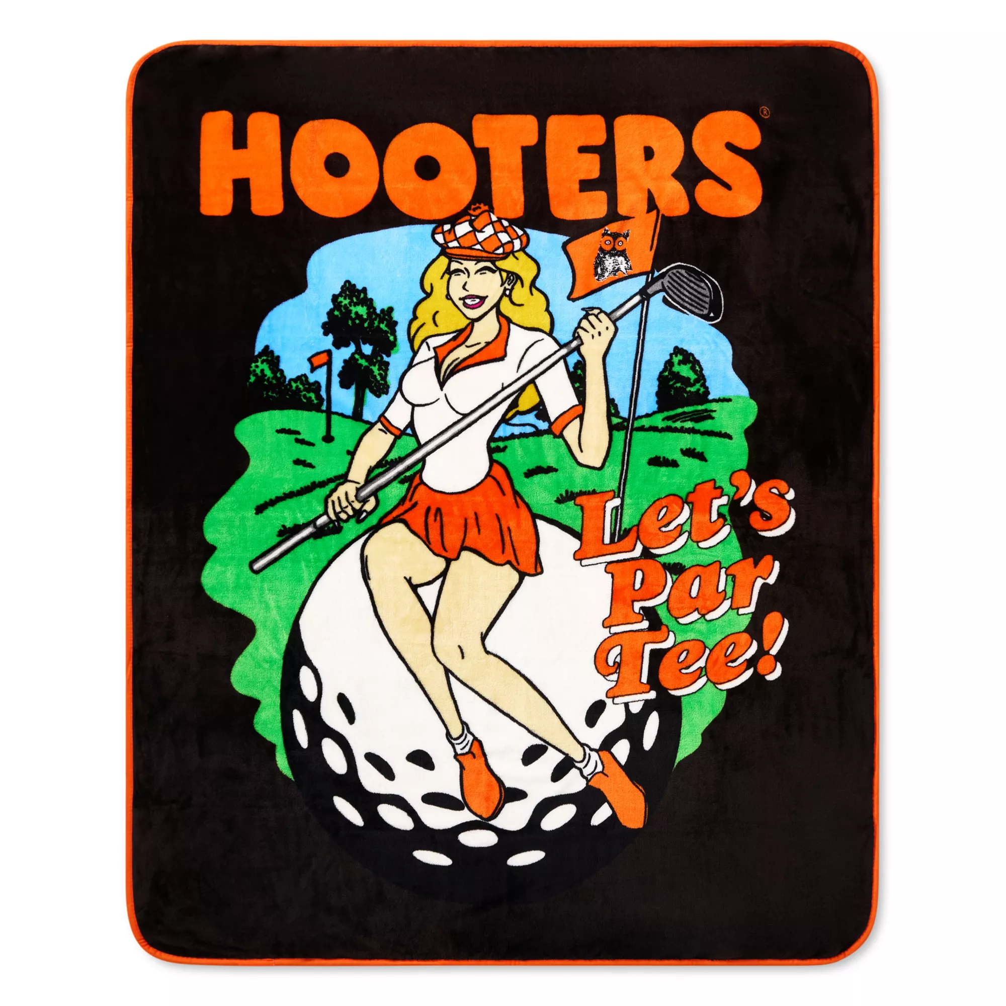 Hooters Tee Time Fleece Blanket
