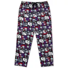 Jack and Sally Patchwork Square Lounge Pants - The Nightmare Before Christmas at Spencer's
