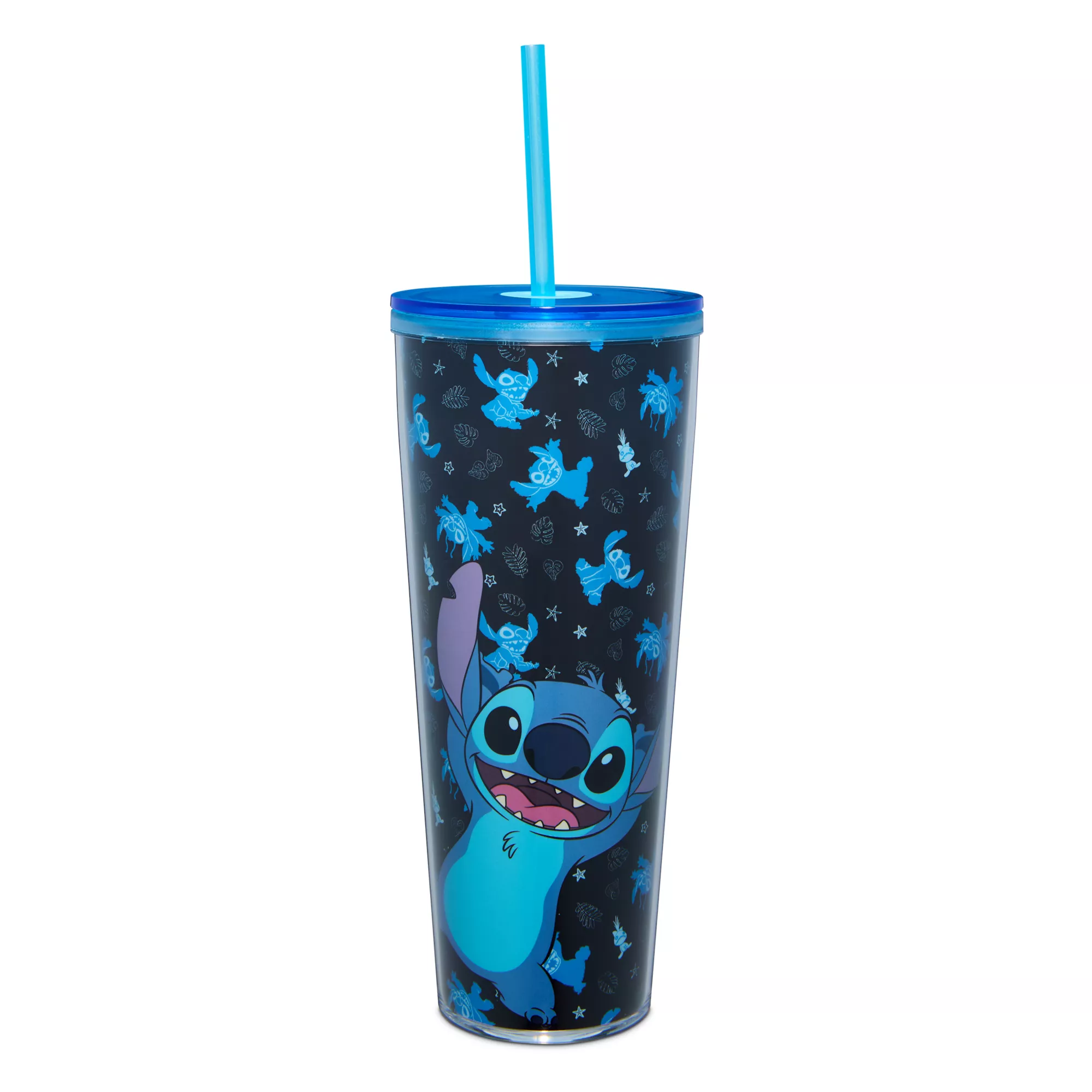 Stitch Leaf Print Cup with Straw 26 oz. - Lilo & Stitch at Spencer's