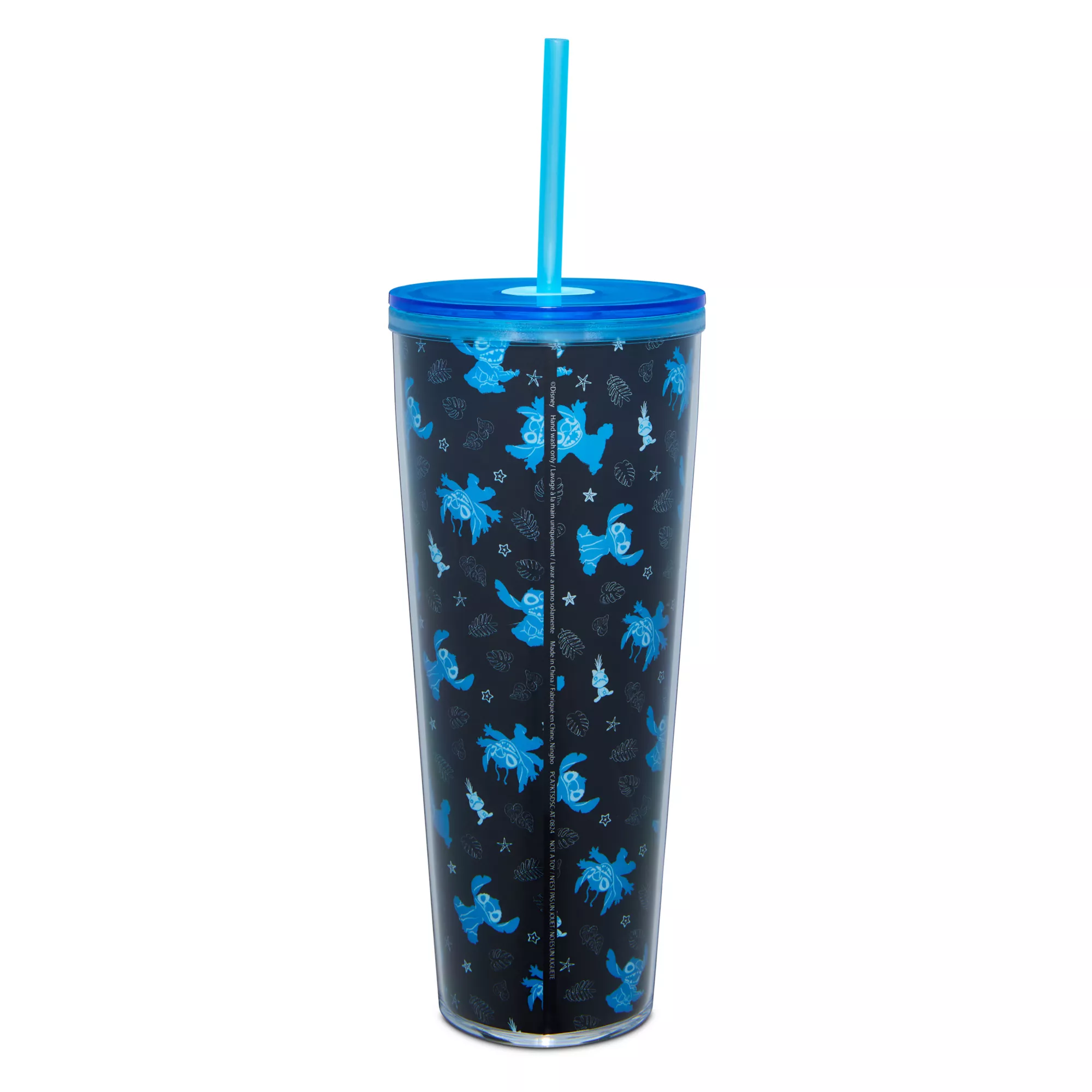 Stitch Leaf Print Cup with Straw 26 oz. - Lilo & Stitch at Spencer's
