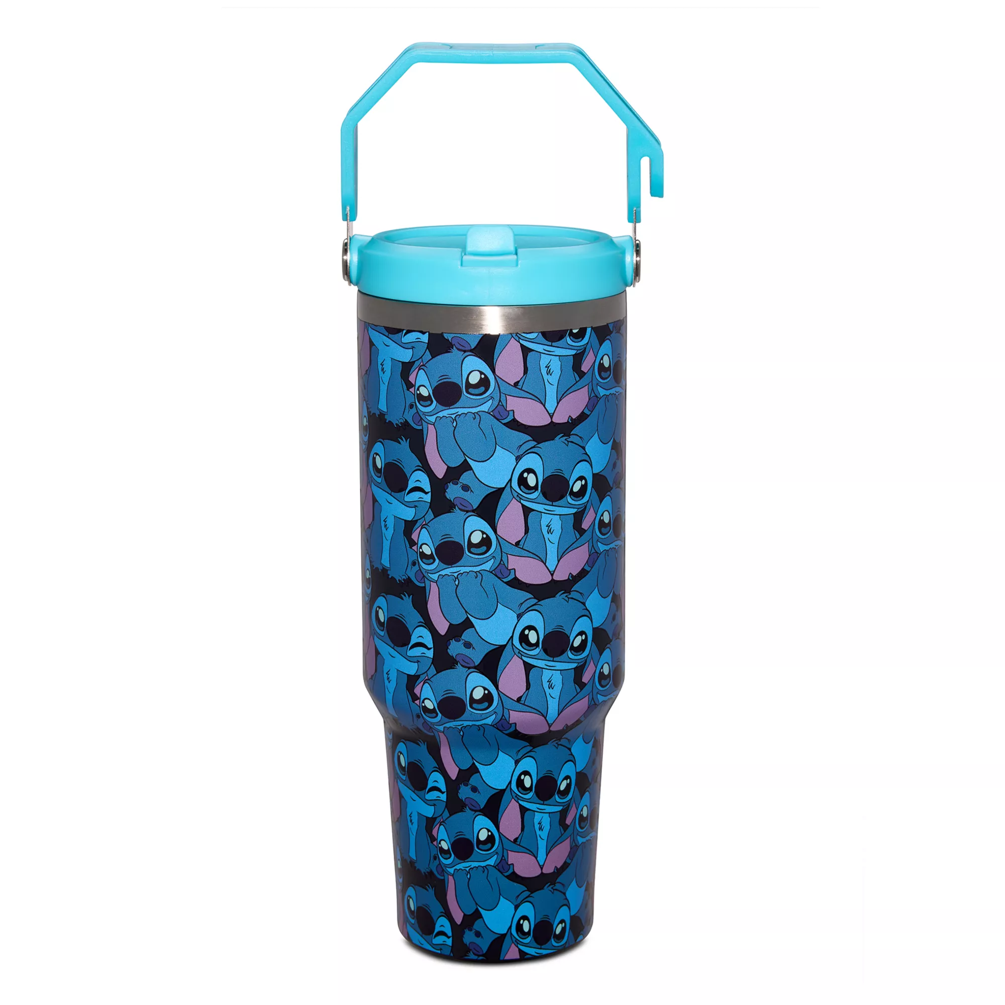 Lilo & Stitch All Over Stitch Print Cup with Handle - 40 oz. at Spencer's