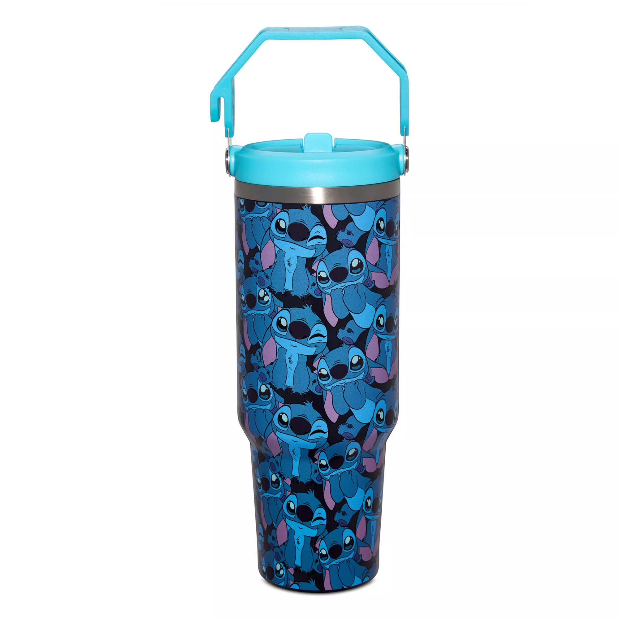 Lilo & Stitch All Over Stitch Print Cup with Handle - 40 oz. at Spencer's