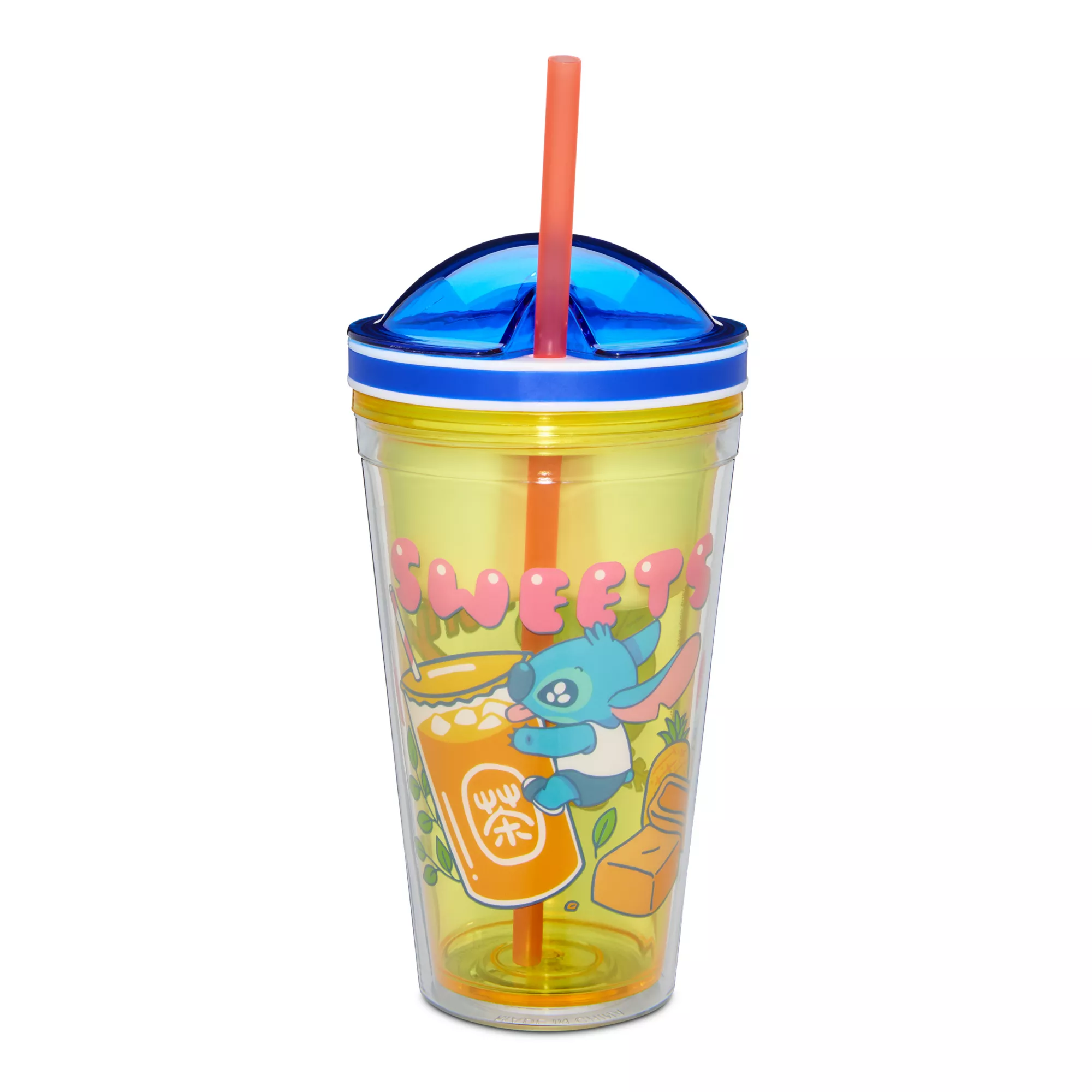 Sweet Stitch Cup With Straw and Snack Holder 16 Oz - Lilo & Stitch at Spencer's