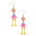 Pink Clown Dangle Earrings at Spencer's