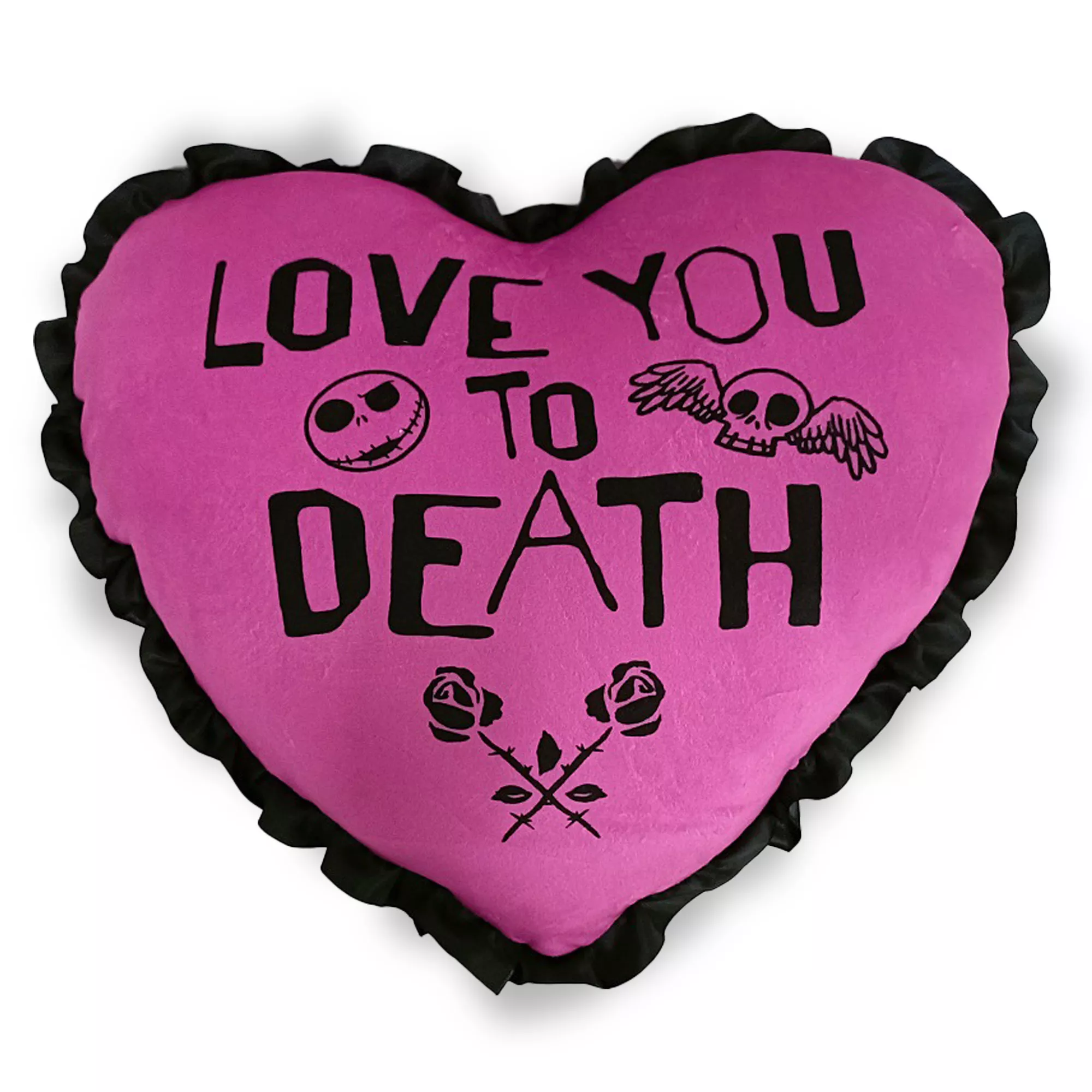 Love You to Death Heart Cloud Pillow - The Nightmare Before Christmas at Spencer's