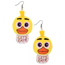 Chica Plush Dangle Earrings - Five Nights at Freddy's at Spencer's