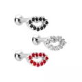 Multi-Pack CZ Lip Cartilage Earrings 3 Pack - 16 Gauge at Spencer's