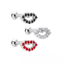 Multi-Pack CZ Lip Cartilage Earrings 3 Pack - 16 Gauge at Spencer's