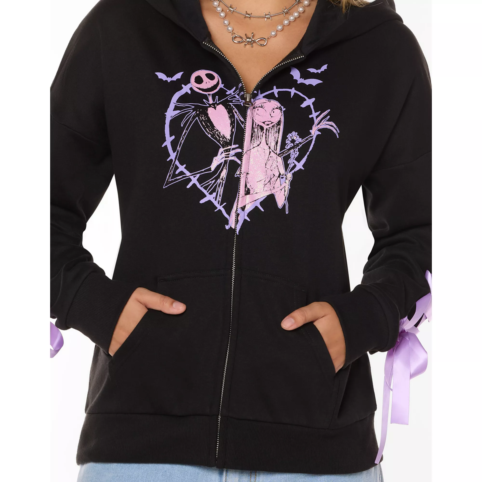 Pastel Jack and Sally Zip Hoodie – The Nightmare Before Christmas at Spirit Halloween