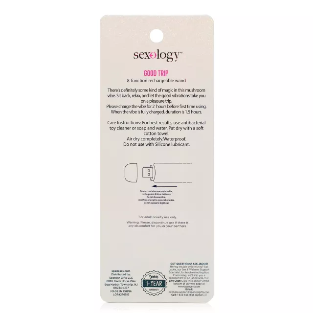 Sexology Good Trip Mini Wand Vibrator at Spencer's