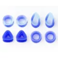 Multi-Pack Marbled Blue Silicone Tunnels - 4 Pair at Spencer's