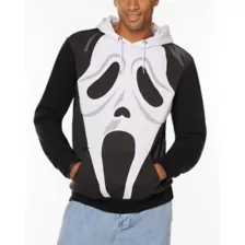 Ghost Face Big Face Hoodie at Spencer's
