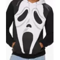 Ghost Face Big Face Hoodie at Spencer's