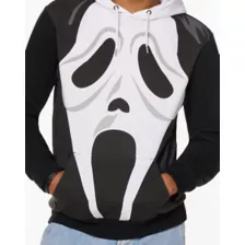 Ghost Face Big Face Hoodie at Spencer's