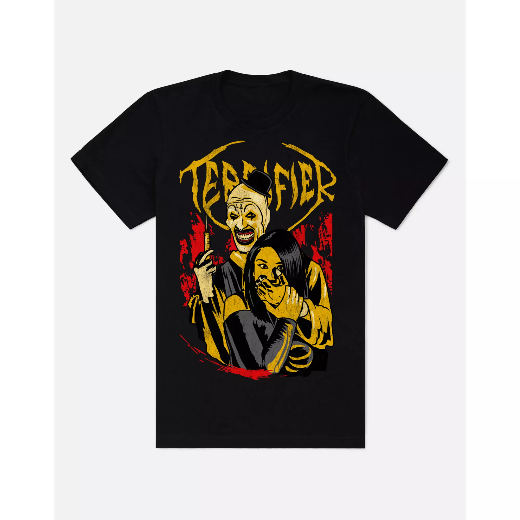 Art the Clown Syringe T Shirt - Terrifier at Spencer's