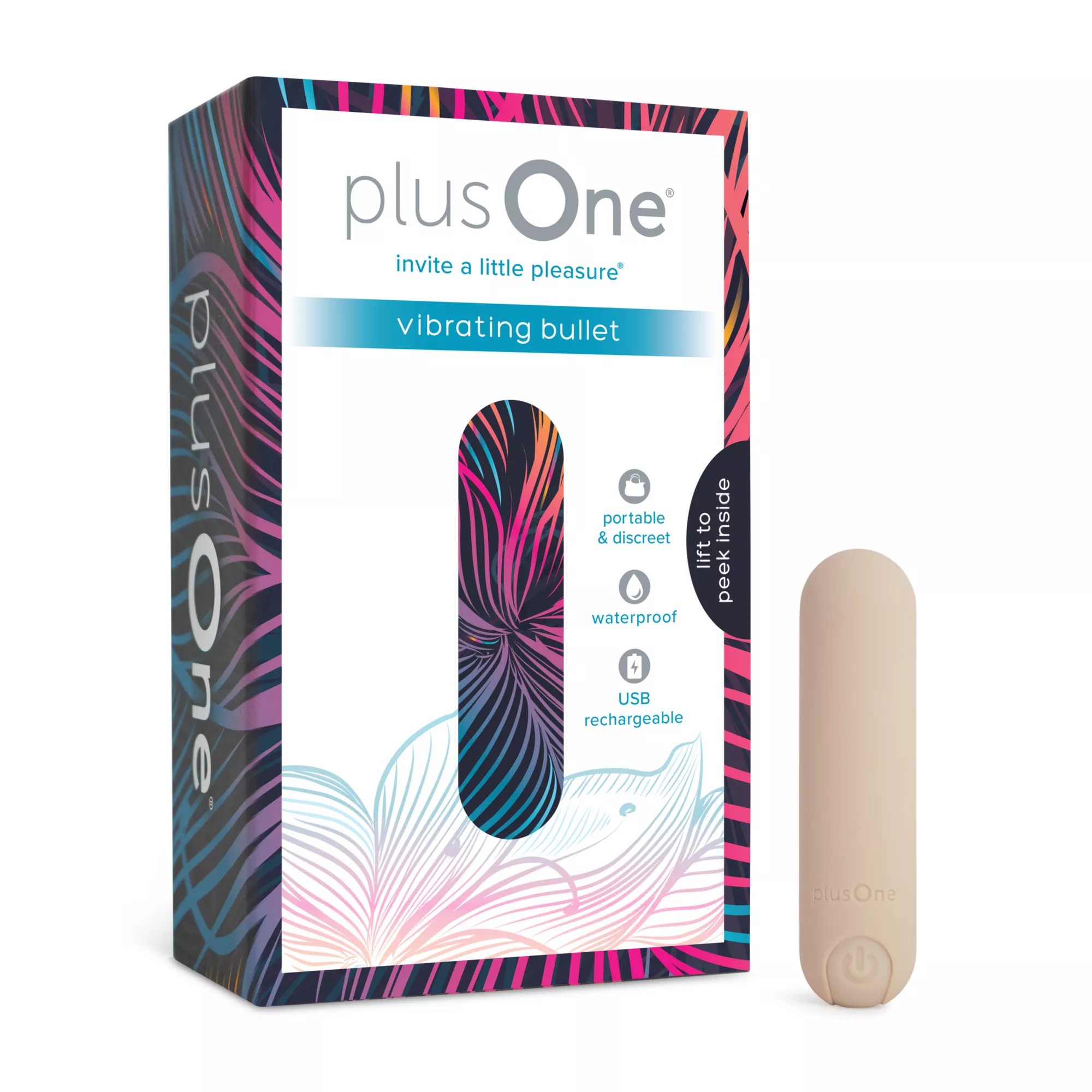 plusOne Tan Bullet Vibrator at Spencer's