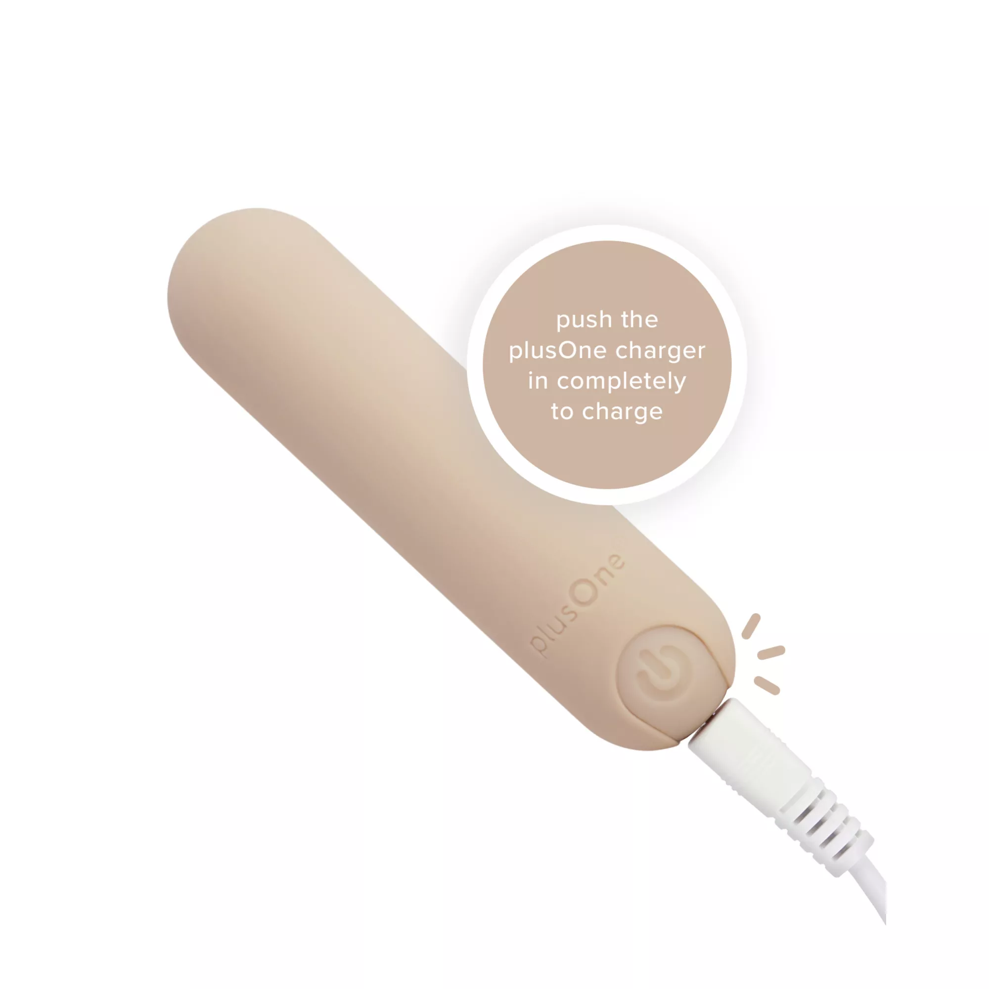 plusOne Tan Bullet Vibrator at Spencer's