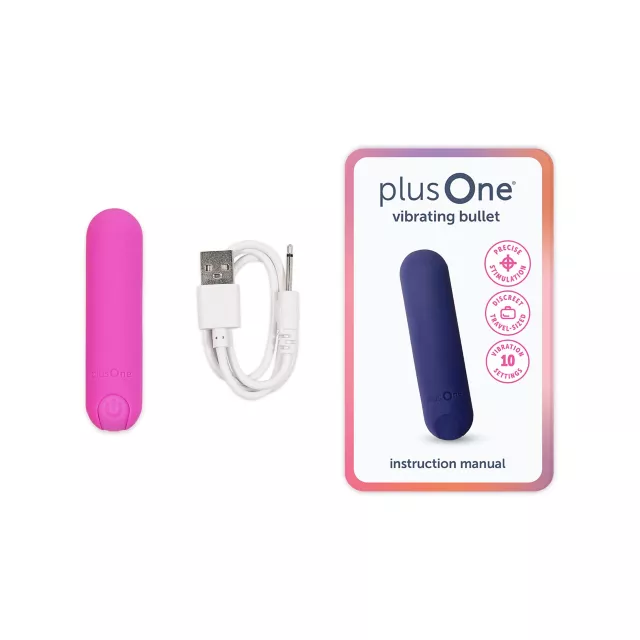 plusOne Pink Bullet Vibrator at Spencer's