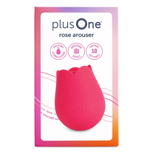 plusOne 10-Function Rechargeable Rose Arouser at Spencer's