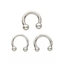 Multi-Pack Silver Horseshoe Septum Rings - 3 Pack at Spencer's