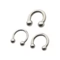 Multi-Pack Silver Horseshoe Septum Rings - 3 Pack at Spencer's