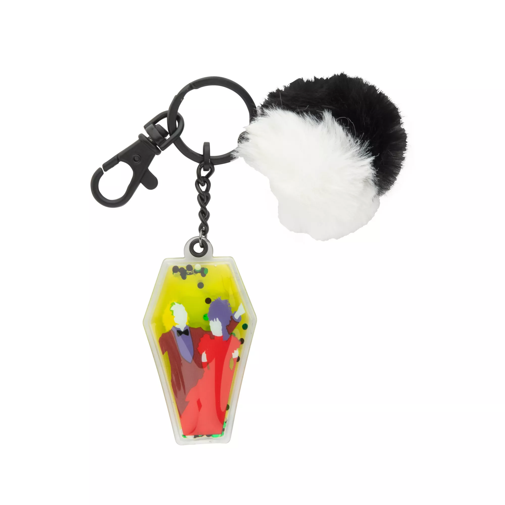 Beetlejuice Liquid Glitter Keychain at Spencer's