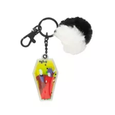 Beetlejuice Liquid Glitter Keychain at Spencer's