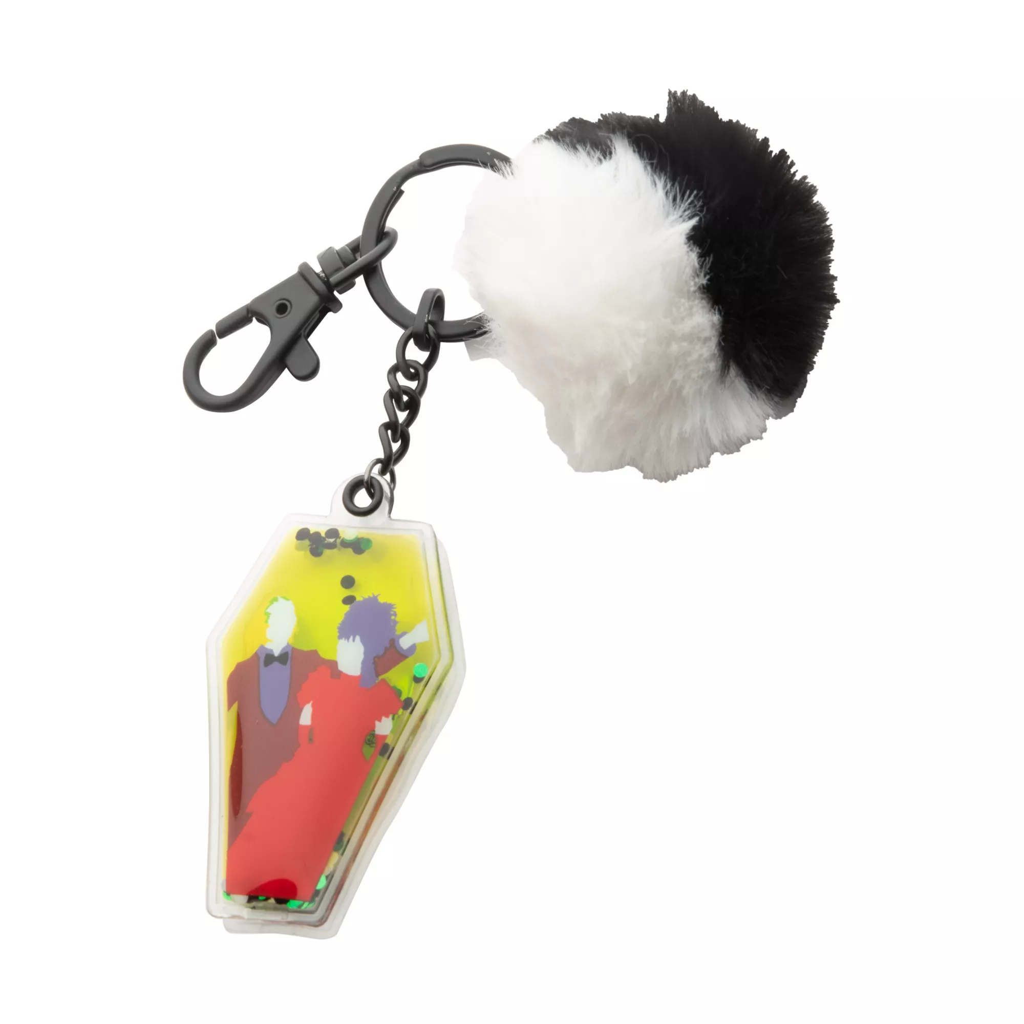 Beetlejuice Liquid Glitter Keychain at Spencer's