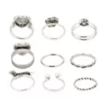 Multi-Pack Floral Heart Rings - 9 Pack at Spencer's