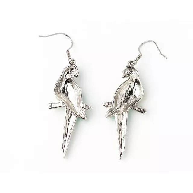 CZ Parrot Dangle Earrings at Spencer's