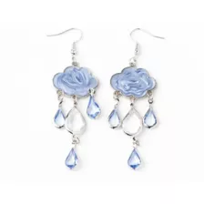 Blue Rain Cloud Gem Dangle Earrings at Spencer's