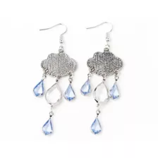 Blue Rain Cloud Gem Dangle Earrings at Spencer's