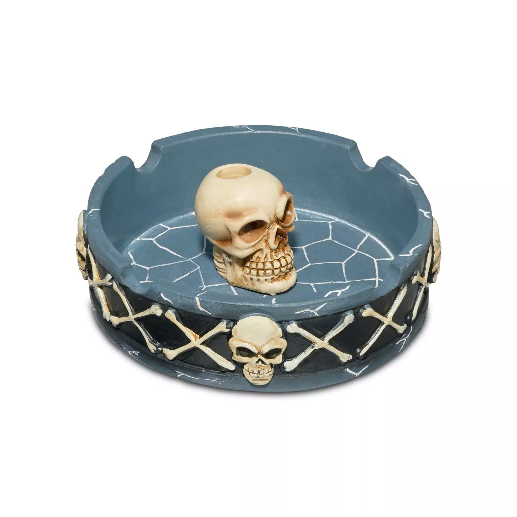 Skull & Bones Molded Ashtray at Spencer's