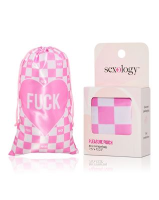 Sexology Pink Heart Pleasure Pouch Toy Storage Bag