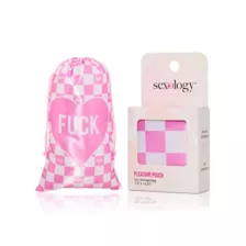 Sexology Pink Heart Pleasure Pouch Toy Storage Bag at Spencer's