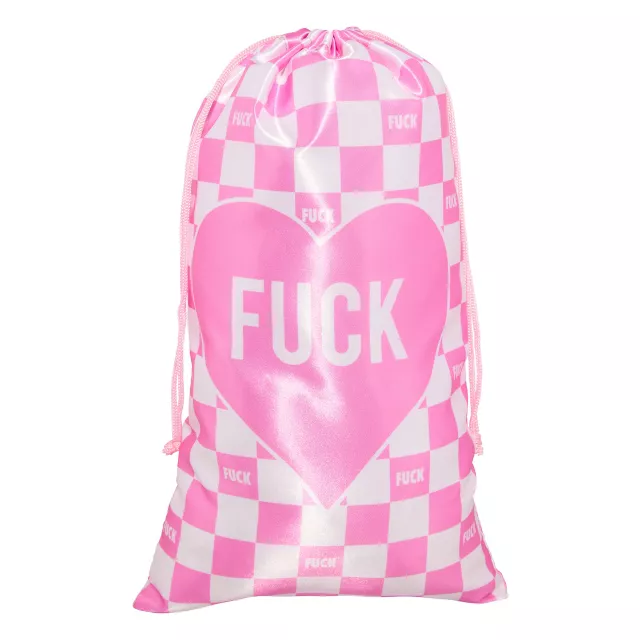 Sexology Pink Heart Pleasure Pouch Toy Storage Bag at Spencer's